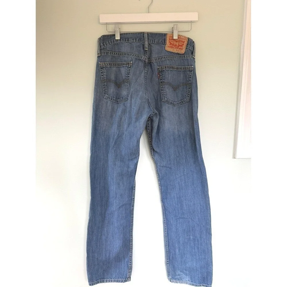 Levi's 511 Slim Fit Jeans Mens 30x32 Blue Denim Casual Classic Cotton Faded